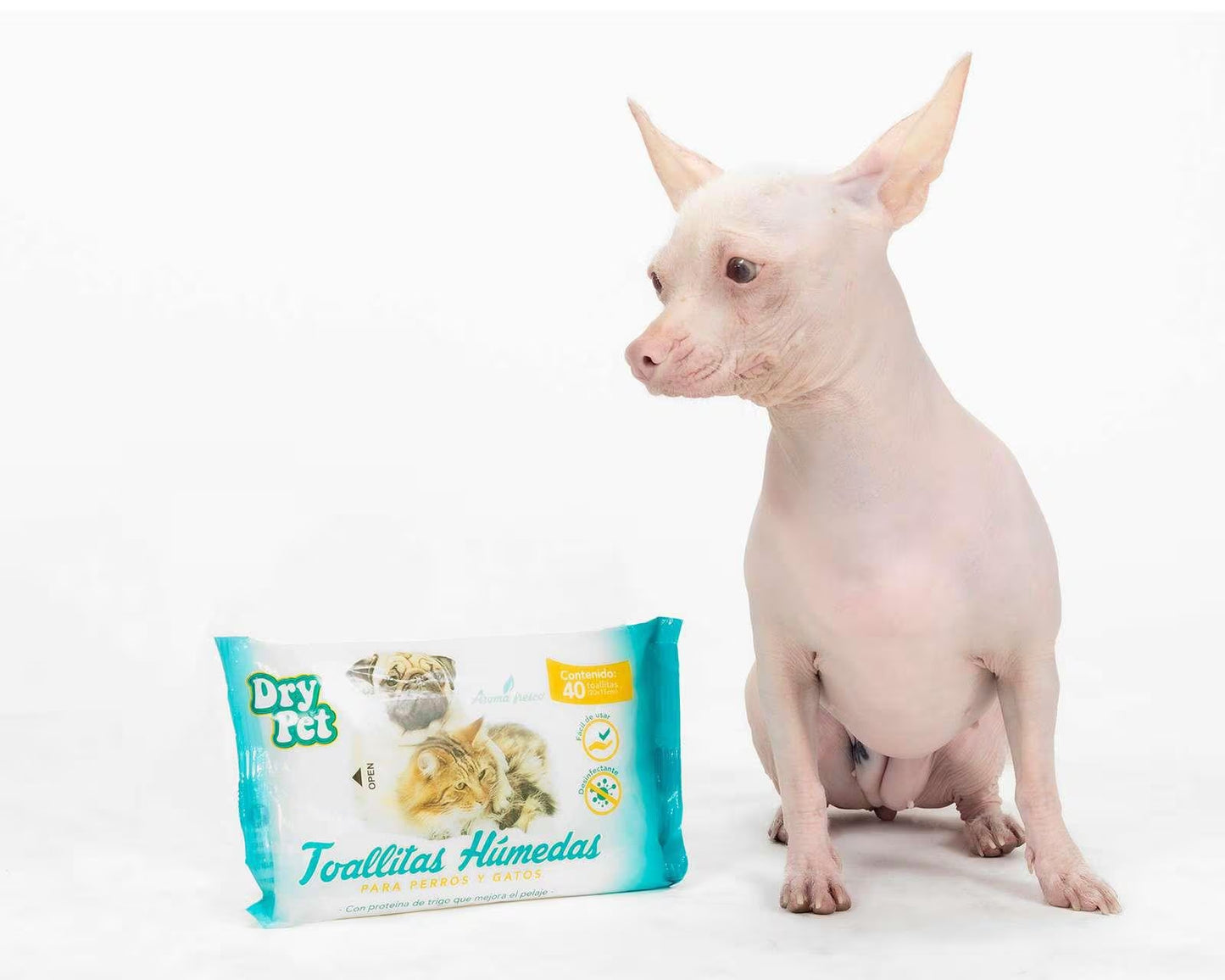 Toallitas húmedas para perros y gatos
