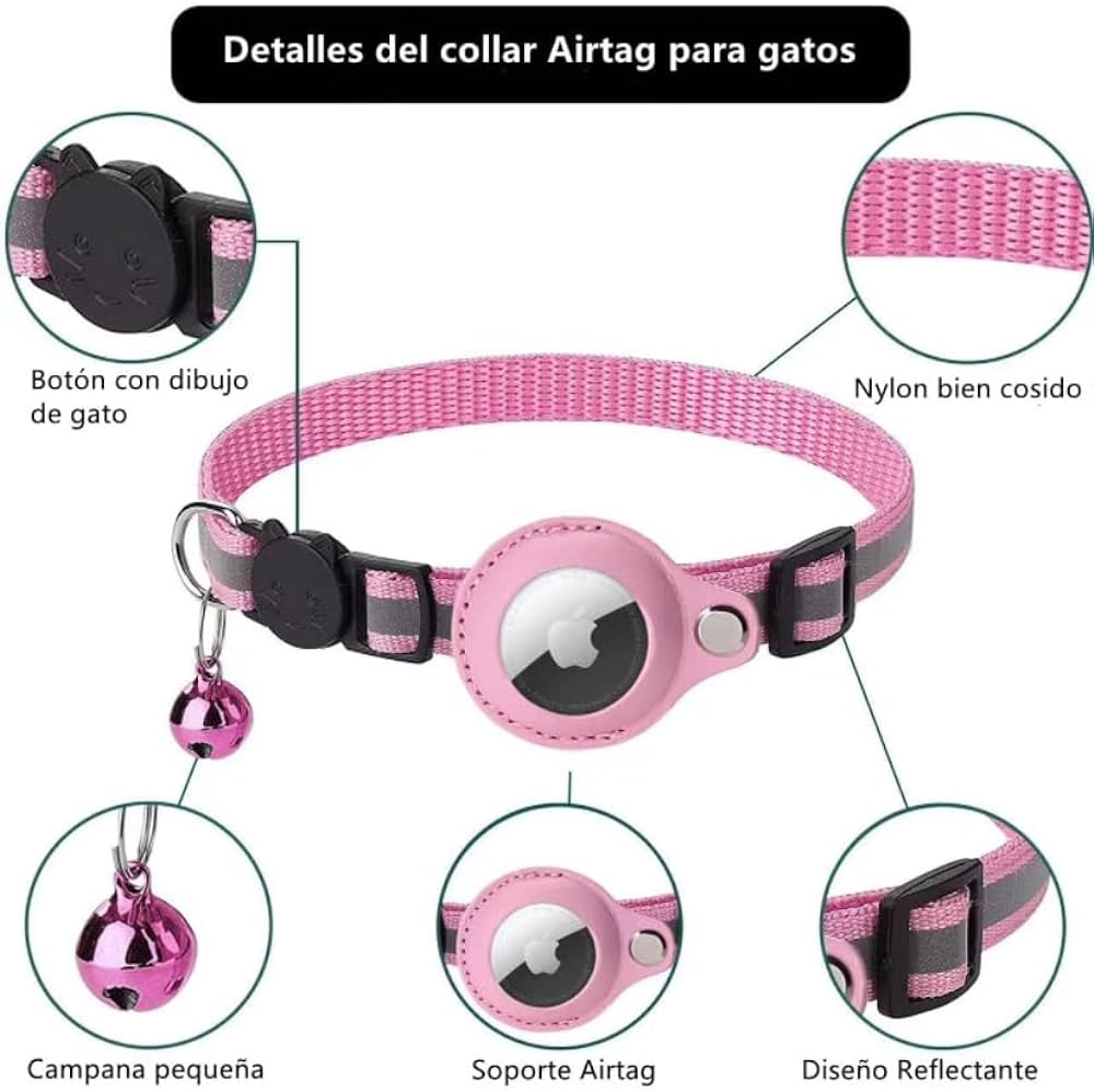 Collar con funda compatible con AirTag