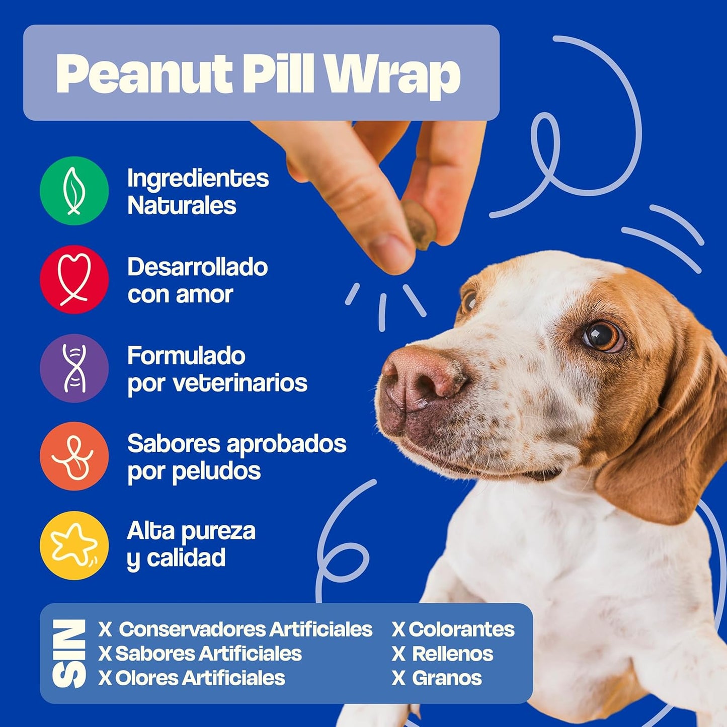 Dogelthy peanut pill wrap 270gr
