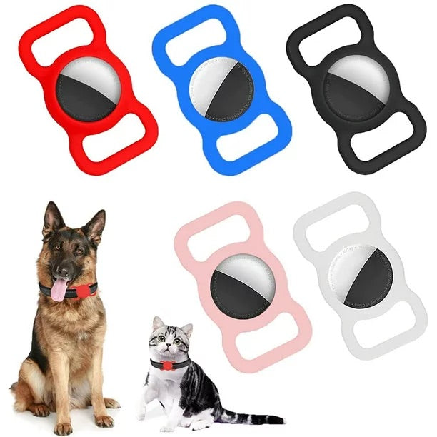 Funda de silicona compatible con AirTag para collar