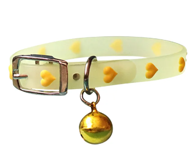 Collar que brilla en la oscuridad para perros chico