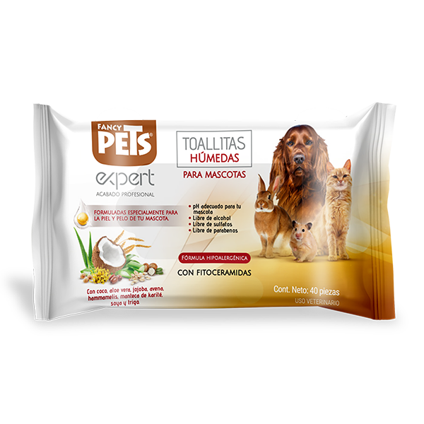 Toallitas húmedas para perros y gatos