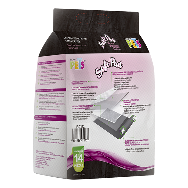 Tapete entredador soft pad con carbon activado- 14 PZ