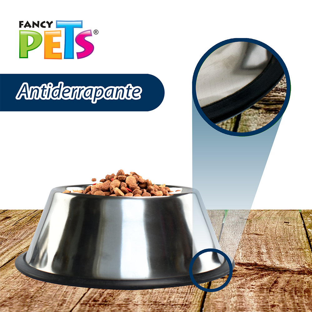 Plato de acero para razas con orejas largas