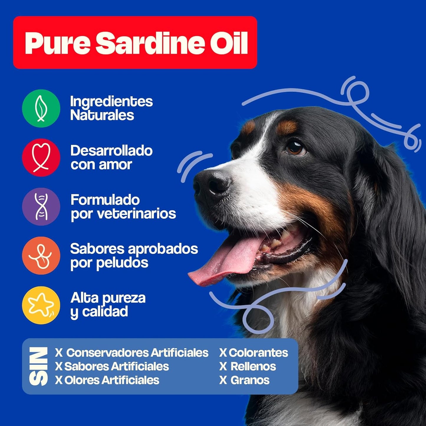 Dogelthy aceite de sardina 450ML