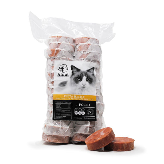 Alimento Barf Gato Pollo 1.68KG (28 Piezas)