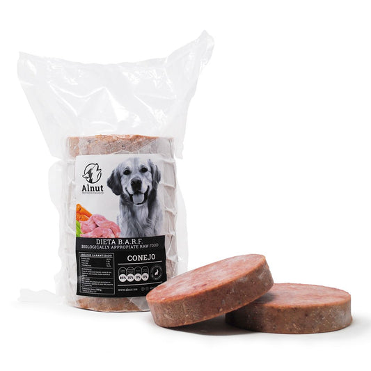 Alimento Barf Perro Conejo 1.75KG (7 Piezas)
