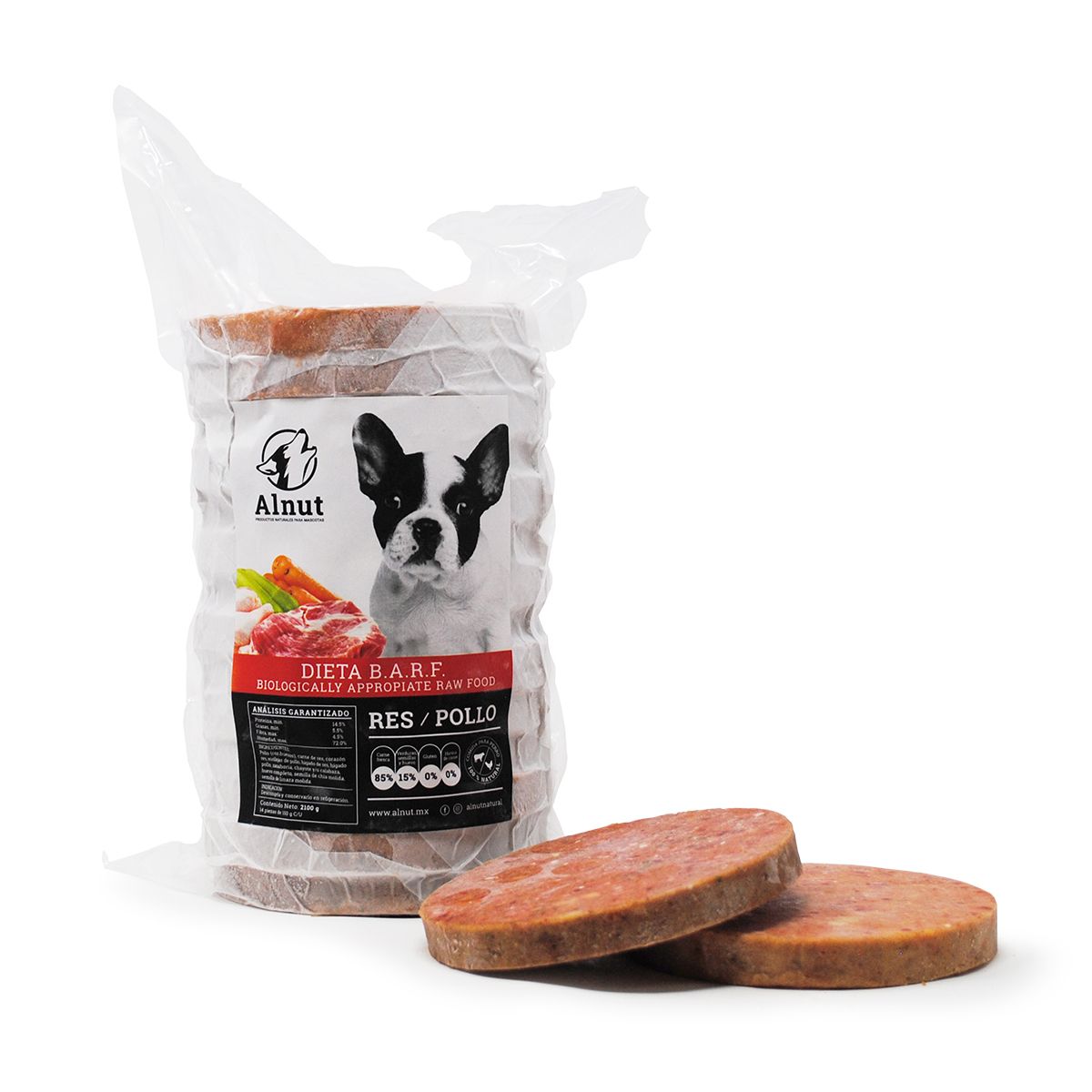 Alimento Barf Perro Mix 2.10KG (14 Piezas)