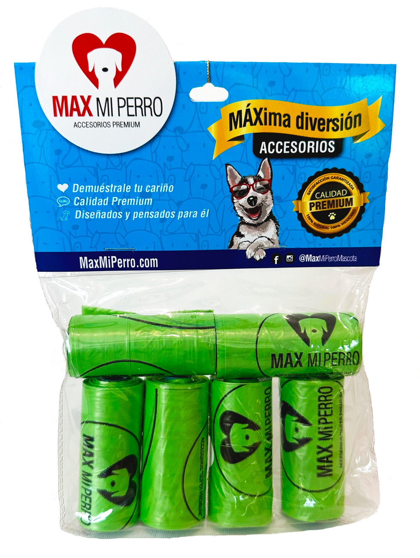 Paquete de Bolsas para desechos biodegradables (6 pz)