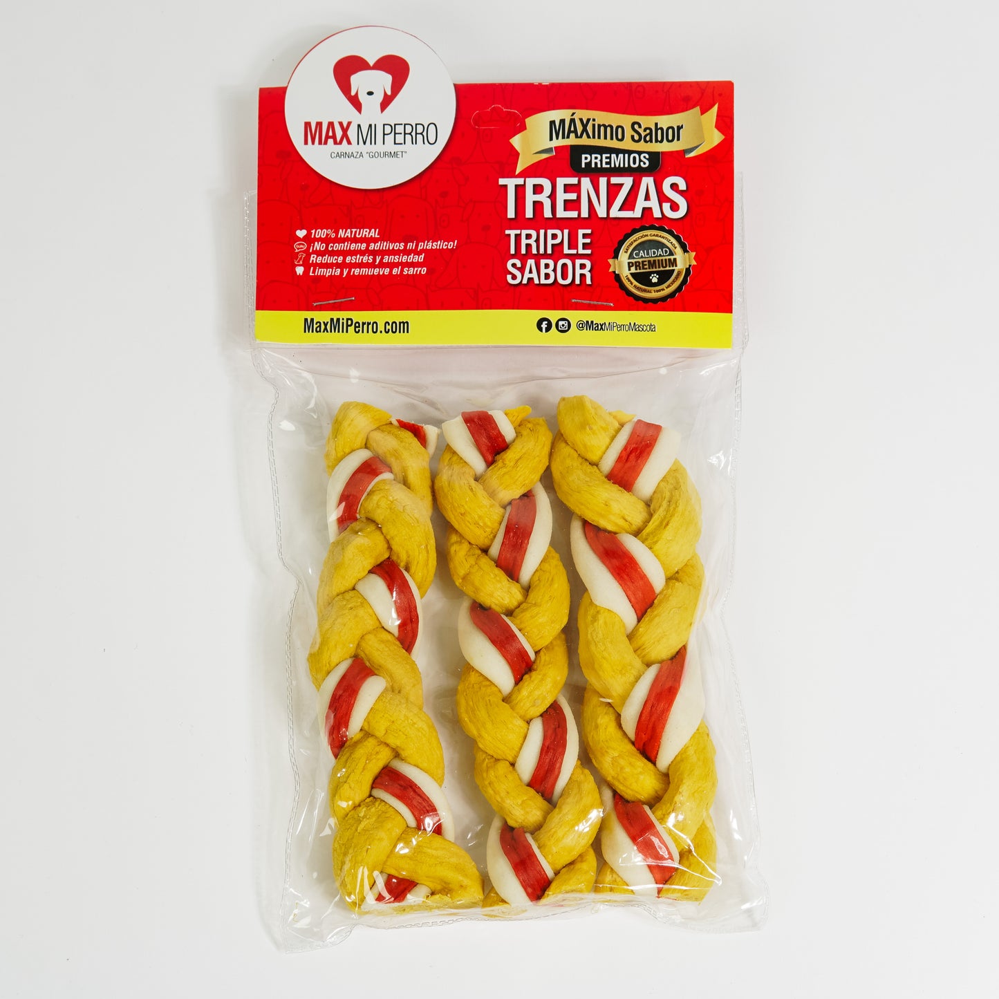 Paquete Trenza Triple Grande - Hígado + Tocino