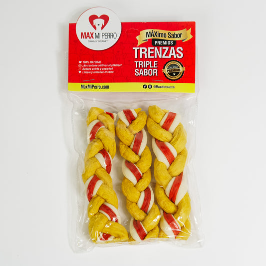 Paquete Trenza Triple Grande - Hígado + Tocino