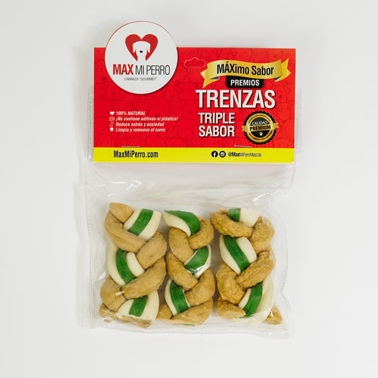 Paquete Trenza Triple - Cacahuate + Manzana