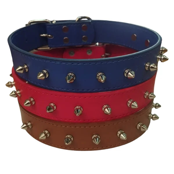 Collar de piel picos ( pico largo)