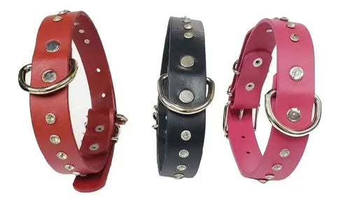 Collar de piel diamante (piedritas)