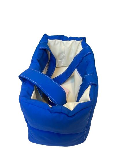 Transportadora puff bolsa azul