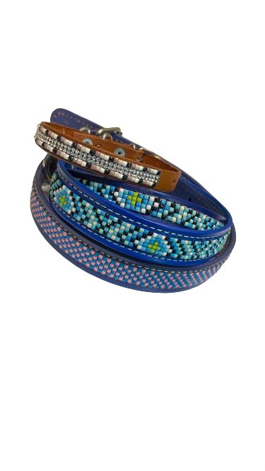 Collar Fiesta Piel con Piedras