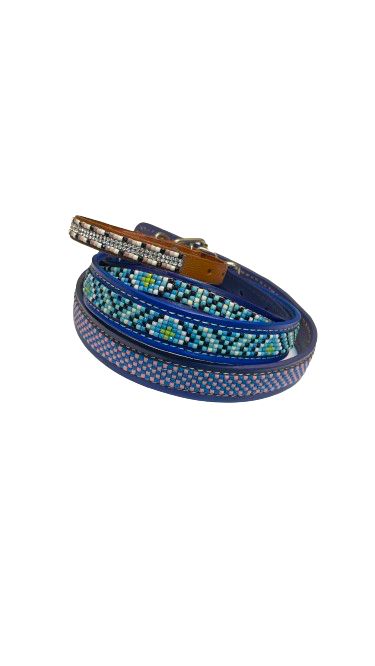 Collar Fiesta Piel con Piedras