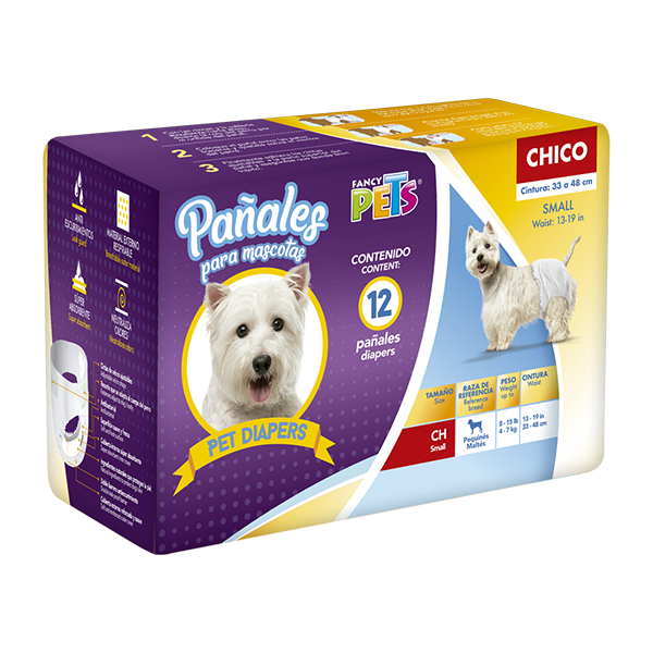 Pañales para perro para hembras 12 Piezas