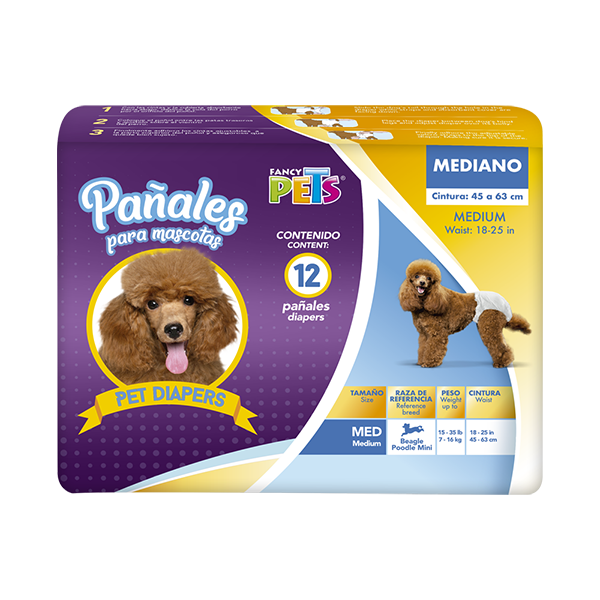 Pañales para perro para hembras 12 Piezas