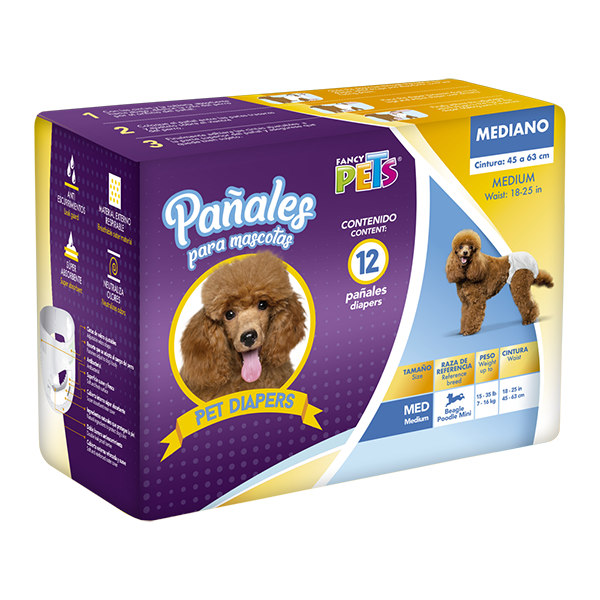 Pañales para perro para hembras 12 Piezas