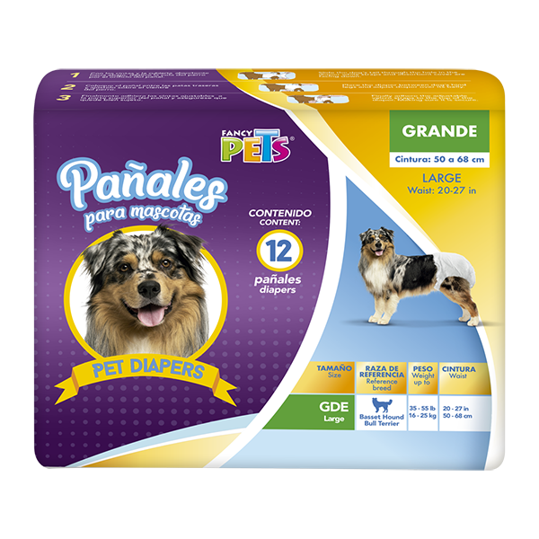 Pañales para perro para hembras 12 Piezas