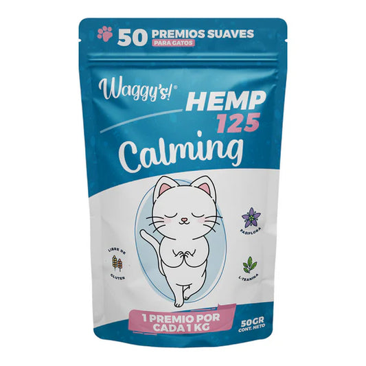 Waggy´s Calming Gato 125 mg (50 pz)