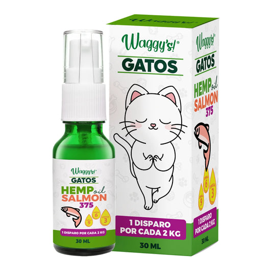 Waggy´s Spray Gato Salmón 375 mg